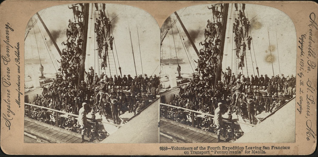 Volunteers of the Fourth Expedition Leaving San Francisco on the Transport “Pennsylvania” for Manila.